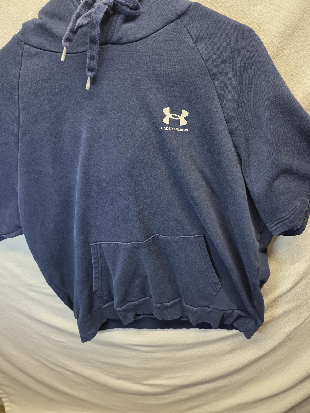 Urban Style Under Armour Short Sleeve Hoodie Sweatshirt Coldgear Sporty Pullover - Picture 2 of 11